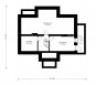 Проект экономичного жилого дома с цоколем Rg3558 План1